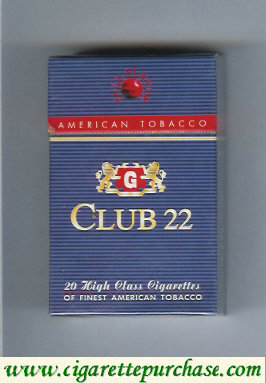 Club 22 cigarettes Full Flavor American Tobacco Greece